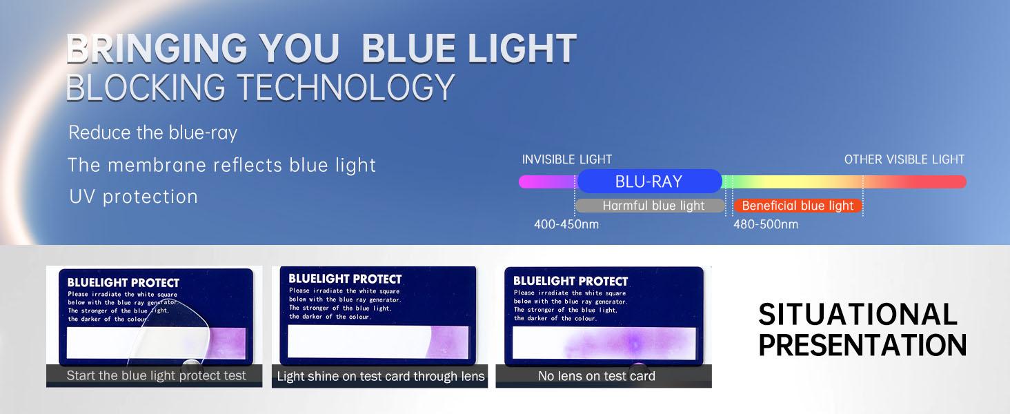 Reading Glasses Men/Women, Anti Eyestrain Blue Light Reader for Women, Metal Cheaters Reading Computer Glasses (AN4528-L)