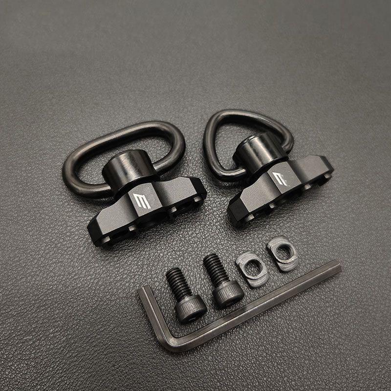 High-Quality Metal Quick Release Sling Buckle, Multi-Purpose Single-Hole 1&2 Point Sling Ring for Outdoor Sports, Cameras, Bags & MOLLE Bags