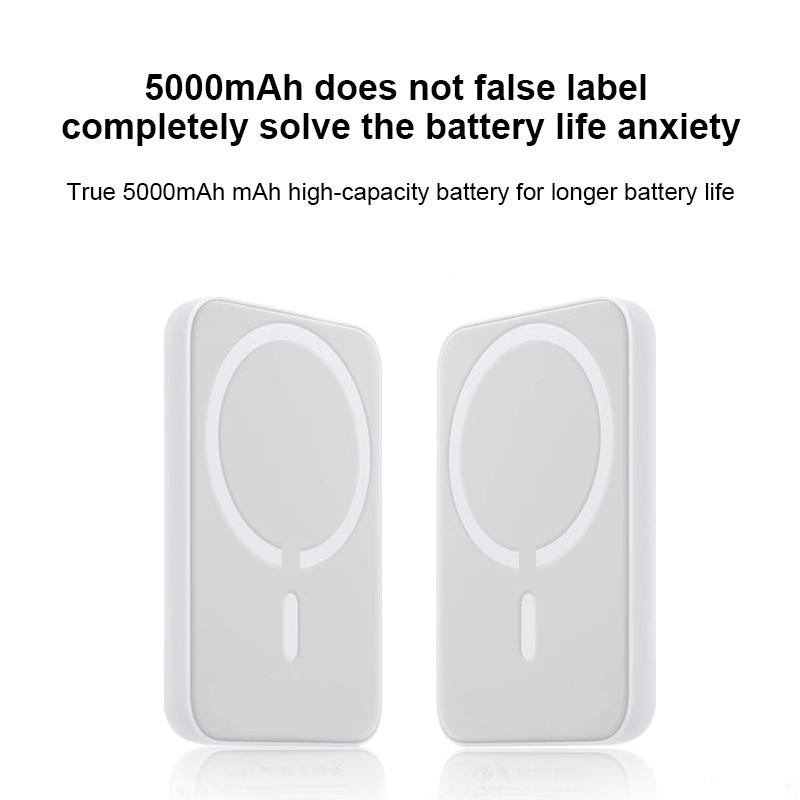 Portable charger, minimum 15W, 10000/5000mAh magnetic power bank, USB-C input/output fast charging, mini battery pack charger, compatible with Phone 16/15/14/13/12 Pro Max Portable charger, minimum 15W, 10000/5000mAh magnetic power bank, USB-C input/output fast charging, mini battery pack charger, compatible with Phone 16/15/14/13/12 Pro Max