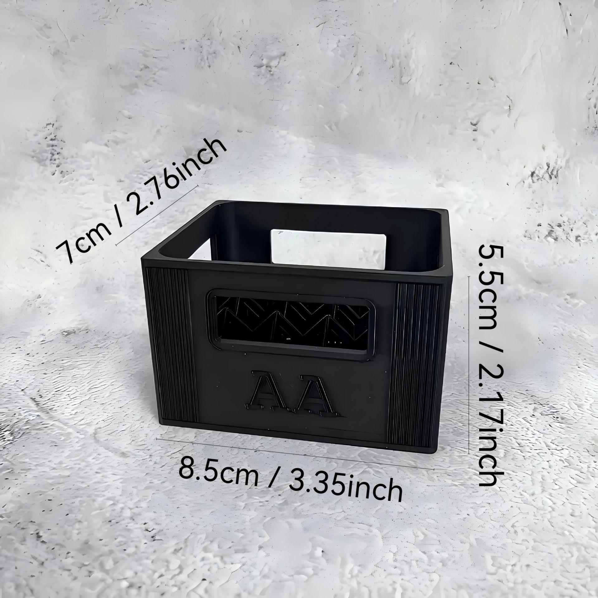 Stackable Battery Storage Box for Aa and Aaa Batteries, Efficient Organizer for Size D and C Batteries, Space-Saving Solution
