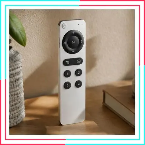 Voice Remote 2 for Music Streamers, Amplifiers, Speakers and Bars | Push-to-Talk, 4 Smart Preset Buttons | Rechargeable Battery | Sleek Aluminum Design | 360° Bluetooth Remote