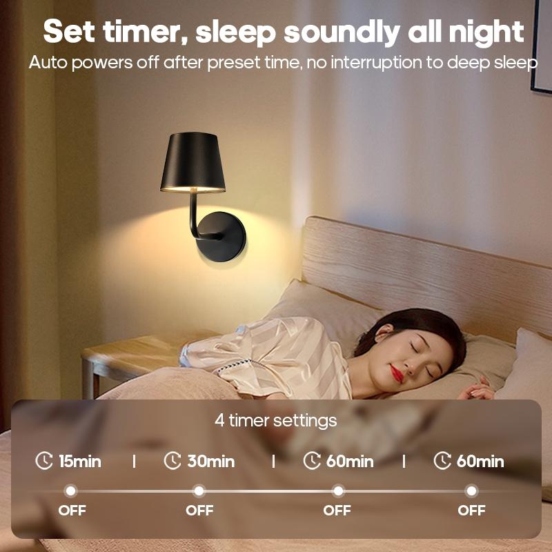USB Rechargeable LED Wall Light with Remote Control, Modern Mood Lighting, Adjustable Color Temperature, Suitable for Bedroom Living Room Corridor Decoration, Rechargeable Wall Sconces