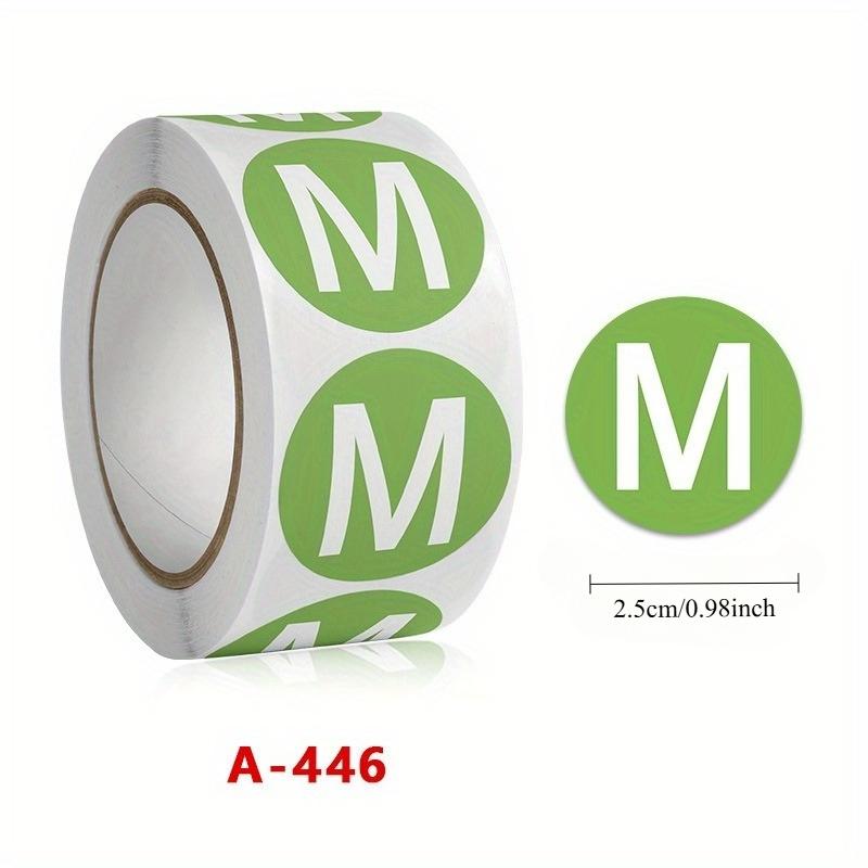 500pcs/roll Clothing Size Stickers, Round Adhesive Sticker, Label For Gift Packing
