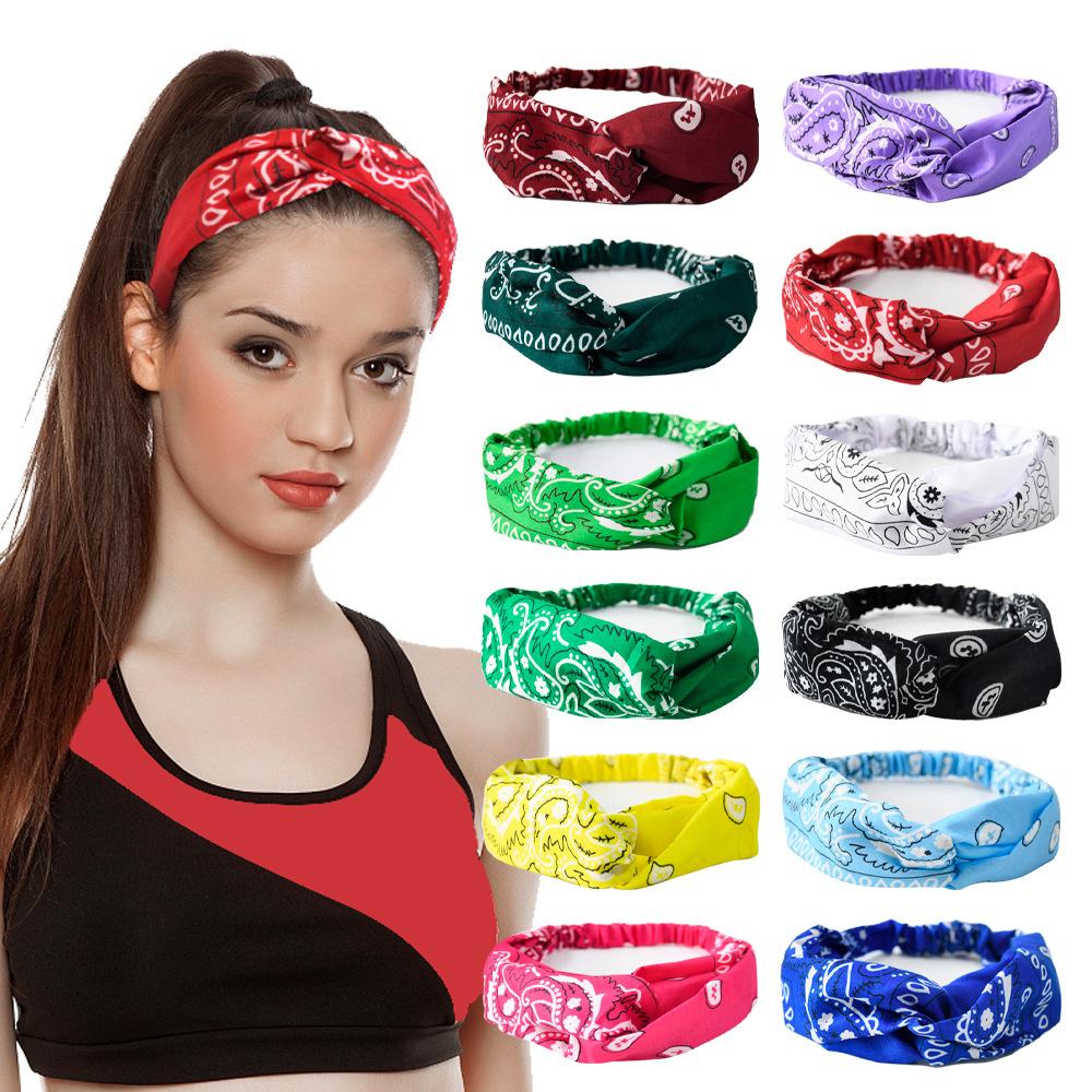 Wide Headbands for Women Girls Knotted Head Bands Soft Turban Hairband Hair Accessories Boho African Solid Color Head Wraps-2