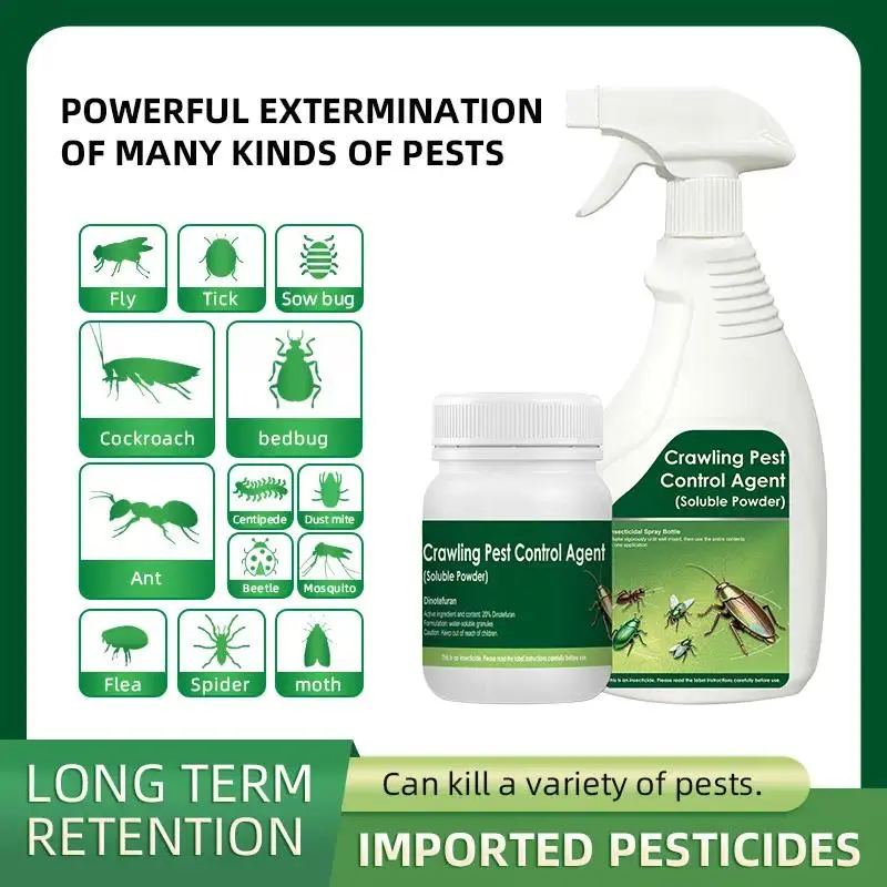 Soluble Odorless Home Pest Control Concentrate - Bed Bug Spray, Cockroach Exterminator, Ant Deterrent, Sprays Gaps & Cracks, Pet Safe When Used as Directed, Mixes to 1 Gal, Repels 40+ Species, Indoor/Outdoor Use