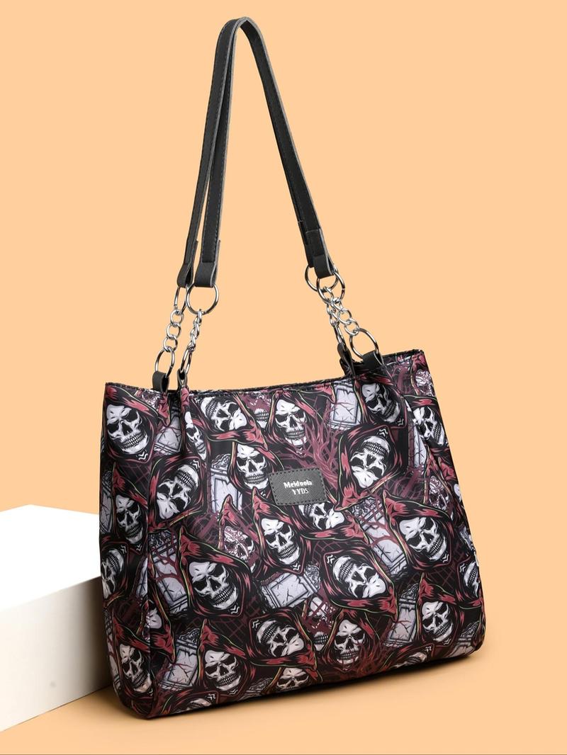 Women's Random Leopard Print Casual Shoulder Bag, Style Large Capacity Tote Bag for Work & Daily Used, Personalized Trendy All-match Underarm Bag