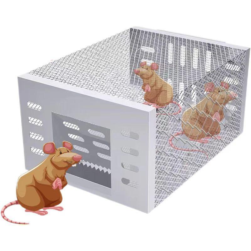Iron automatic mouse trap, highly efficient for catching mice, continuous capture, suitable for both indoor and outdoor use
