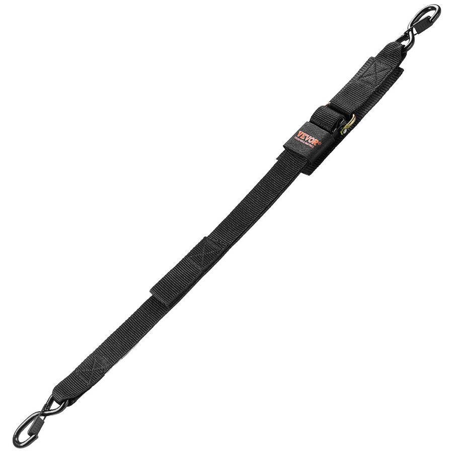 VEVOR Retractable Ratchet Straps, 2 inx 4 ft Ratchet Tie Down Straps with Security Lock S Hooks, 2 Pack Heavy Duty Ratchet Tie Down Straps with 1500 lbs Break Strength, for Trailers, Vehicles, Boat