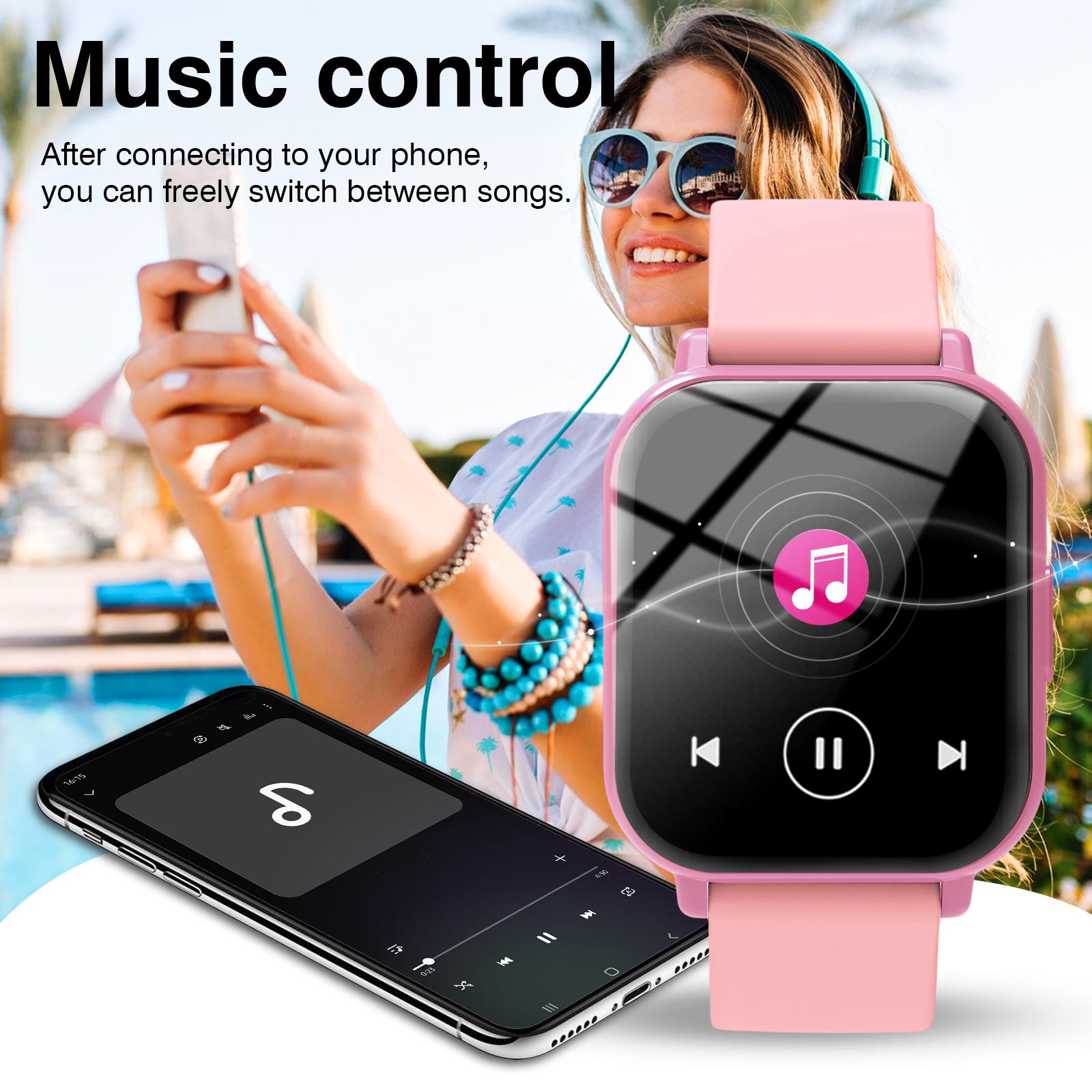 2026 New Smartwatch, 1.83-inch, unisex, wireless calling, multiple sports modes, message notifications, remote photo, music playback, compatible with Iphone and Android