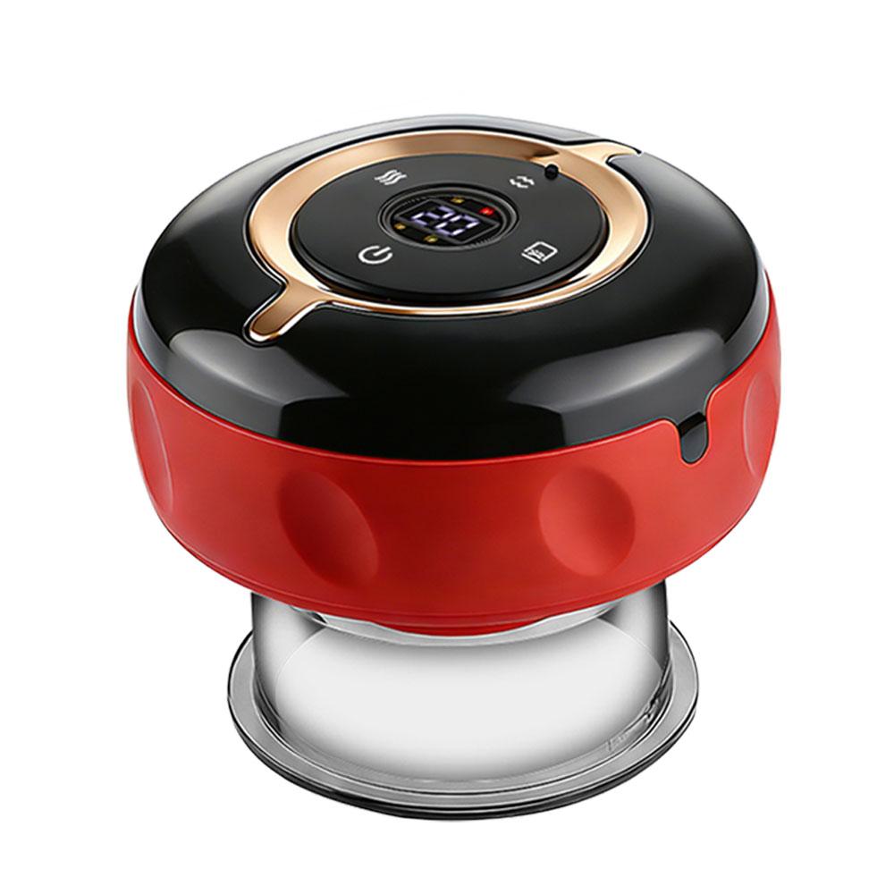 Smart Red Light Cupping Massager with Remote, Electric Heating Gua Sha Tool, 12 Levels Vacuum Suction, 12 Heat Settings, Portable Wireless Massage, Body Relaxation, Gift