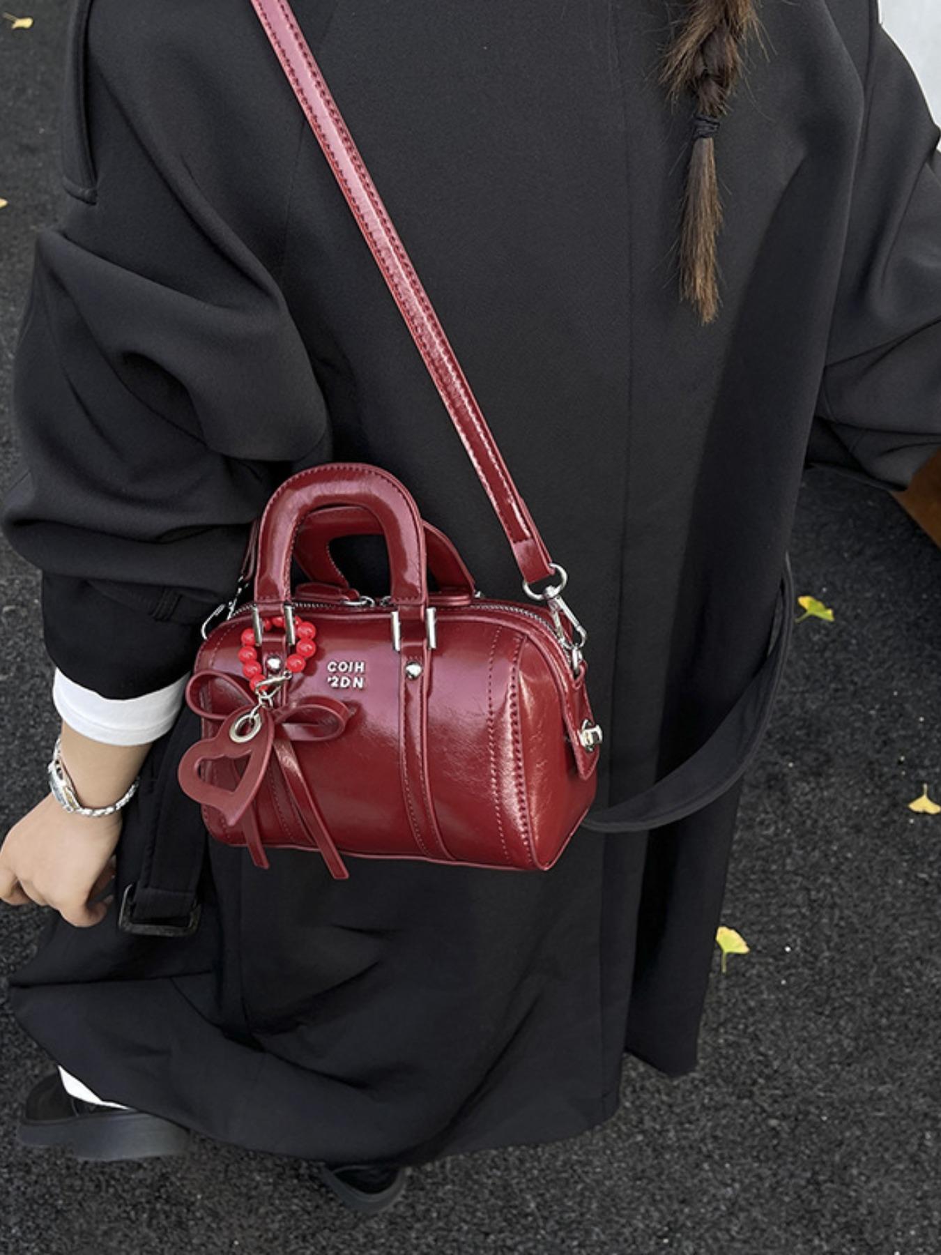 2026 New Vintage Soft Leather Pillow Bag for Women, Versatile Round Tube Bag, Trendy Fashion Handbag, Crossbody Shoulder Bag