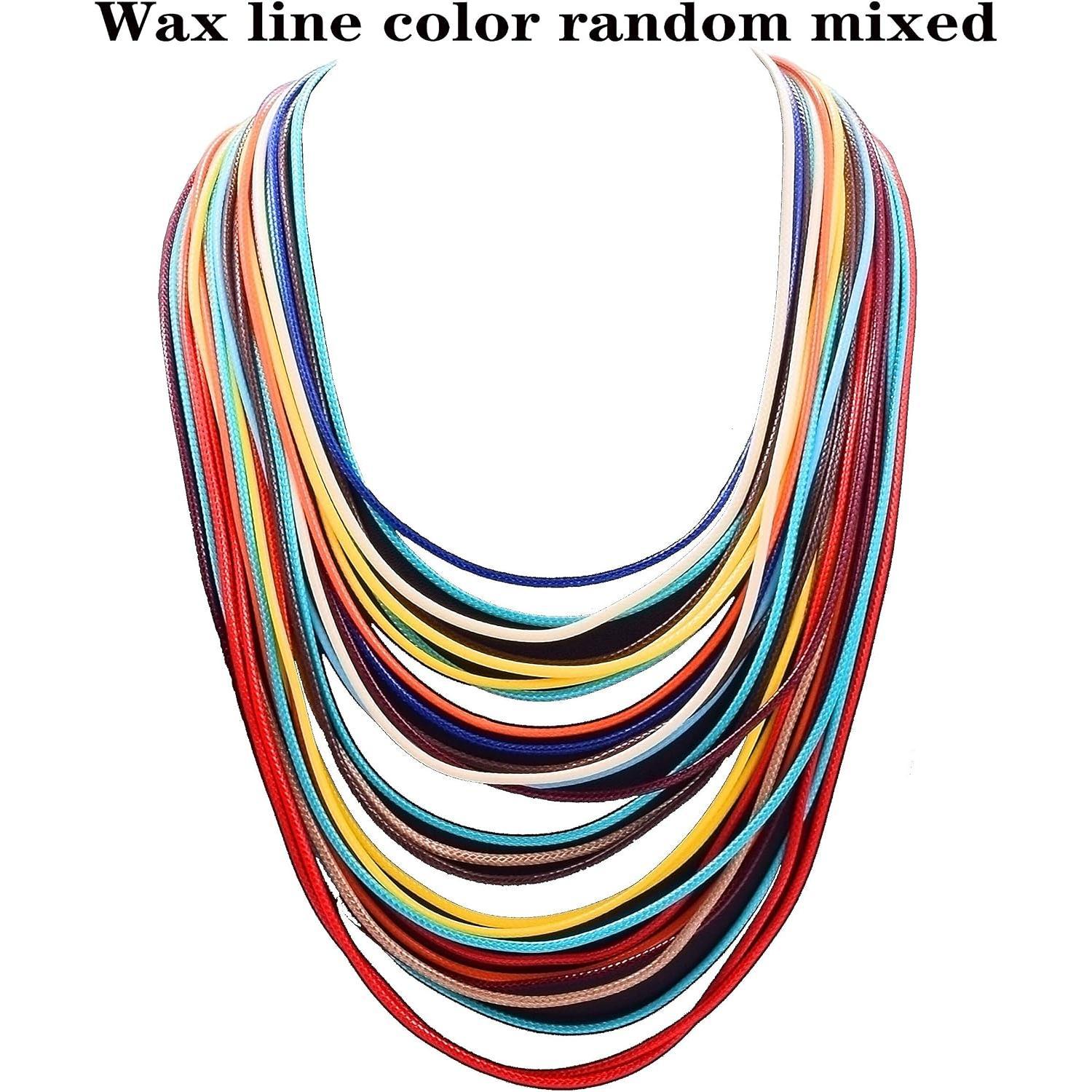 Women's Multi-Layer Chunky Synthetic Bib Choker Necklace, Modern Statement Piece with Clasp Closure for Daily Wear & Parties, Female, Wax Lines, Chunky Bib