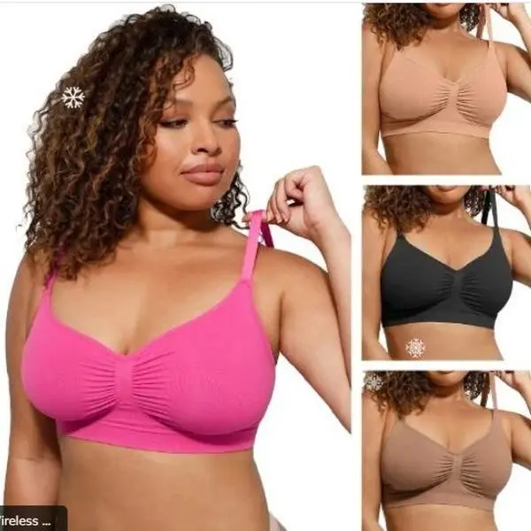 Women's Wireless Bra Comfort Bralettes No Underwire Unlined Cami Bra Seamless Tshirt Bras Sports Bra Bralette Basic Comfortable Fit Womenswear Everyday