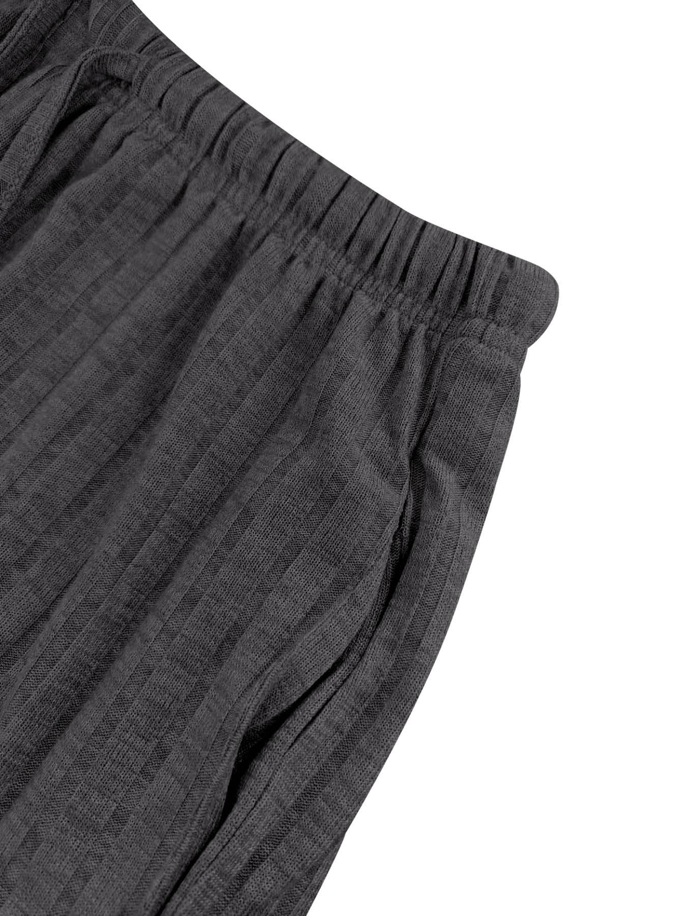 Women's 2-Piece Sleeveless Summer Pajamas Set, Ribbed Knit Tank & Shorts, Casual Fitted Elastic Design, Solid Color Loungewear