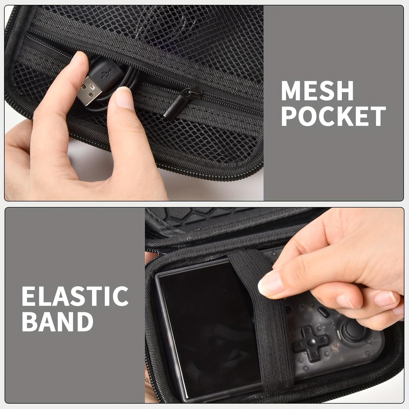 Retro Handheld Game Console Storage Case (Case Only), Handheld Game Console Storage Holder Durable Lightweight Organizer, Android Game Console Carrying Bag Compatible with RG353V/ RG35XX/RG353VS