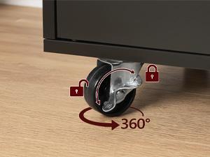 MAHANCRIS Wooden Kitchen Island on Wheels with Drop Leaf, Adjustable shelves, Towel Rack and Drawer, Storage solutions for Kitchen