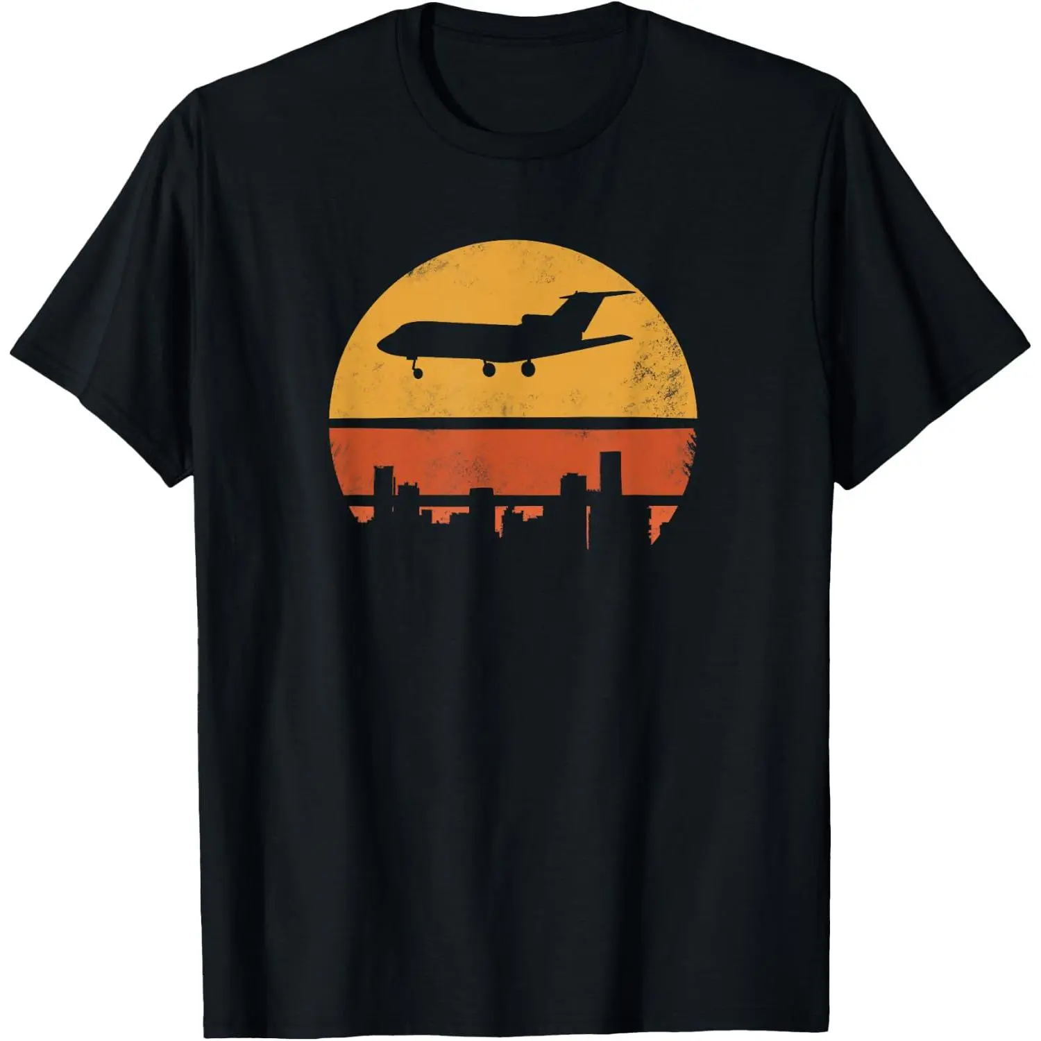 Retro Pilot Aeroplane Jet Flying Gift T-Shirt