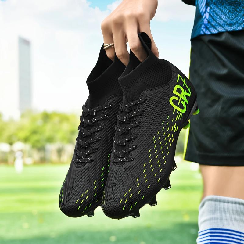 Men's High Top Turf Football Boots, Professional Outdoor Anti-skid Breathable Lace Up TF Soccer Cleats For Summer Rainy Day Training Outdoor Competition soccer shoes soccer boots shoes soccer Men's High Top Turf Football Boots, Professional Outdoor Anti-skid Breathable Lace Up TF Soccer Cleats For Summer Rainy Day Training Outdoor Competition soccer shoes soccer boots shoes soccer