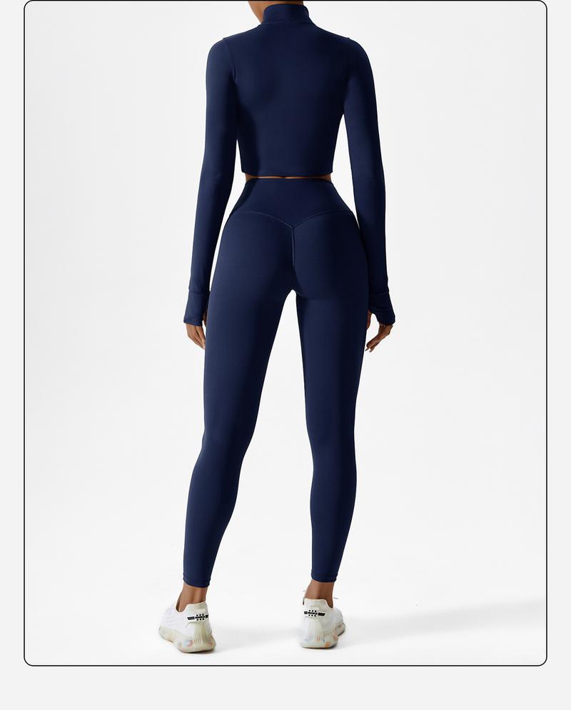 MFVIM Women's Solid Criss Cross Crop Tank Top High Waist Leggings & Zip Up Crop Jacket Tracksuits Set for Yoga Gym Workout Running Athletic Wear Comfortable Outfits with Skin-Friendly Fabric and Non-Slip Thumbtacks Sports Outwear Sleeveless Sweatsuits