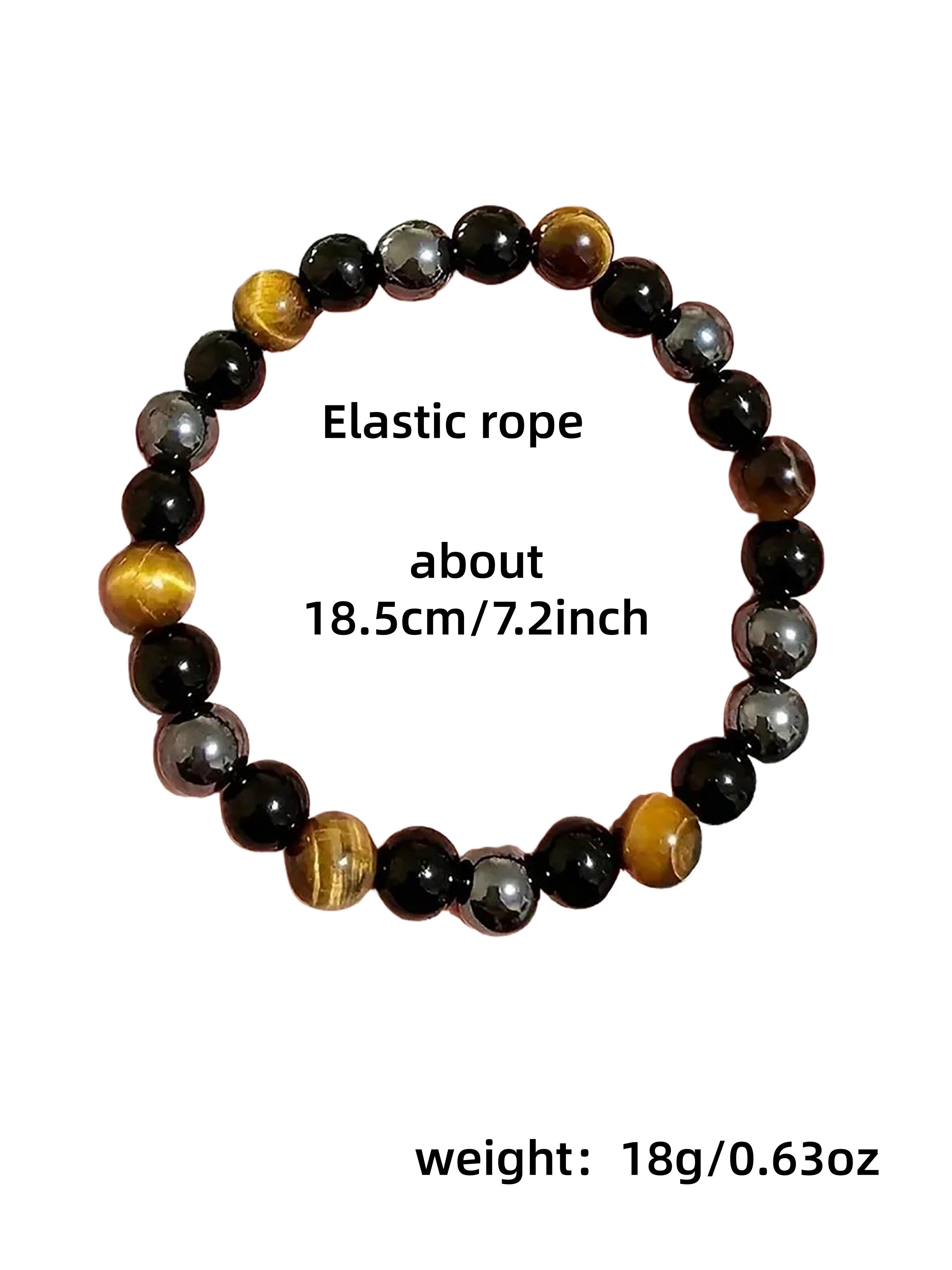 Triple Protection Bracelet, Unisex Gemstone Healing Crystal Bracelet, Fashionable Jewelry for Women & Men, Ideal Gift for Friends Triple Protection Bracelet, Unisex Gemstone Healing Crystal Bracelet, Fashionable Jewelry for Women & Men, Ideal Gift for Friends
