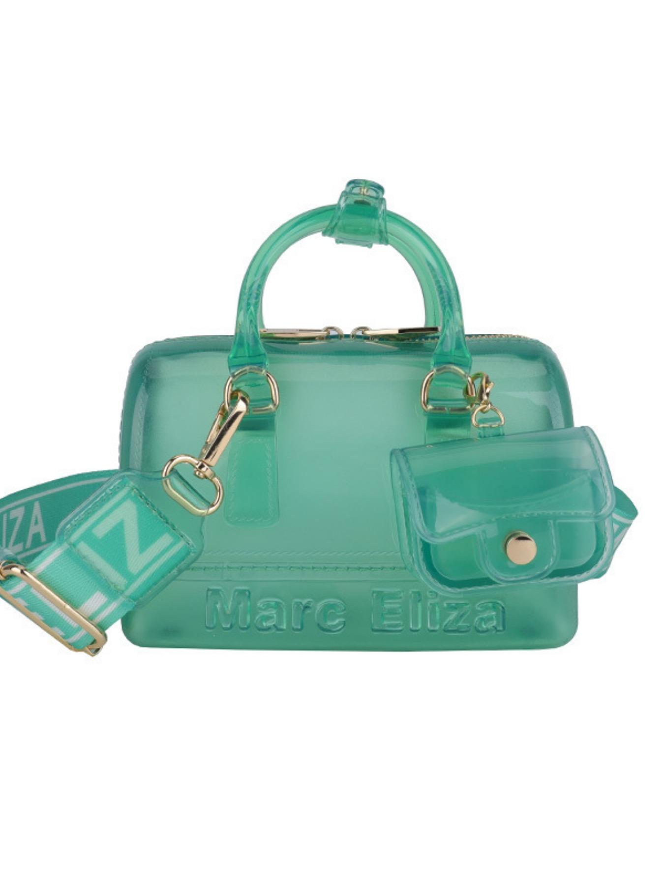 Fashionable 2026 Summer New PVC Transparent Jelly Handbag, Women's Mini Crossbody Bag with Earphone Pouch, Multiple Colors Available, Ideal for Students