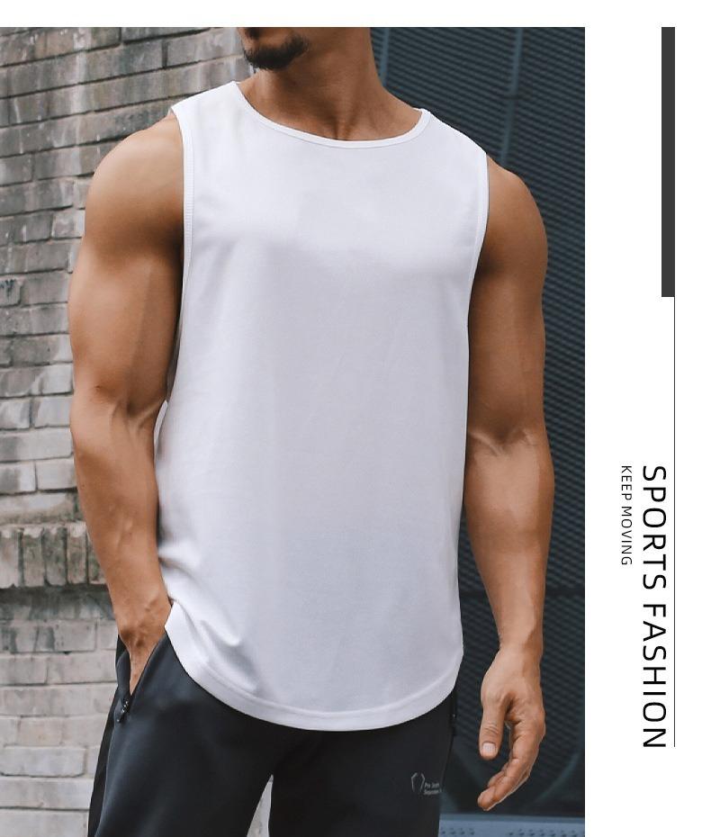 Unisex loose fit sleeveless quick dry performance workout vest for basketball running and gym training breathable activewear