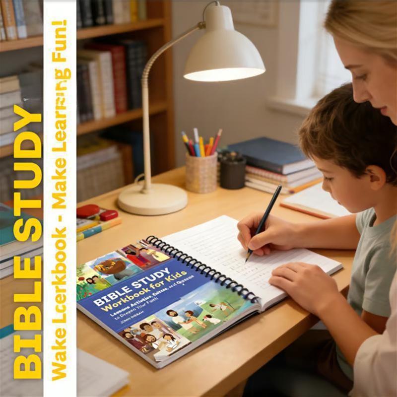 Study Workbook for Kids, Happy Learning Practice Book, Educational Activity Journal, Perfect for Homework and Study Skills Development