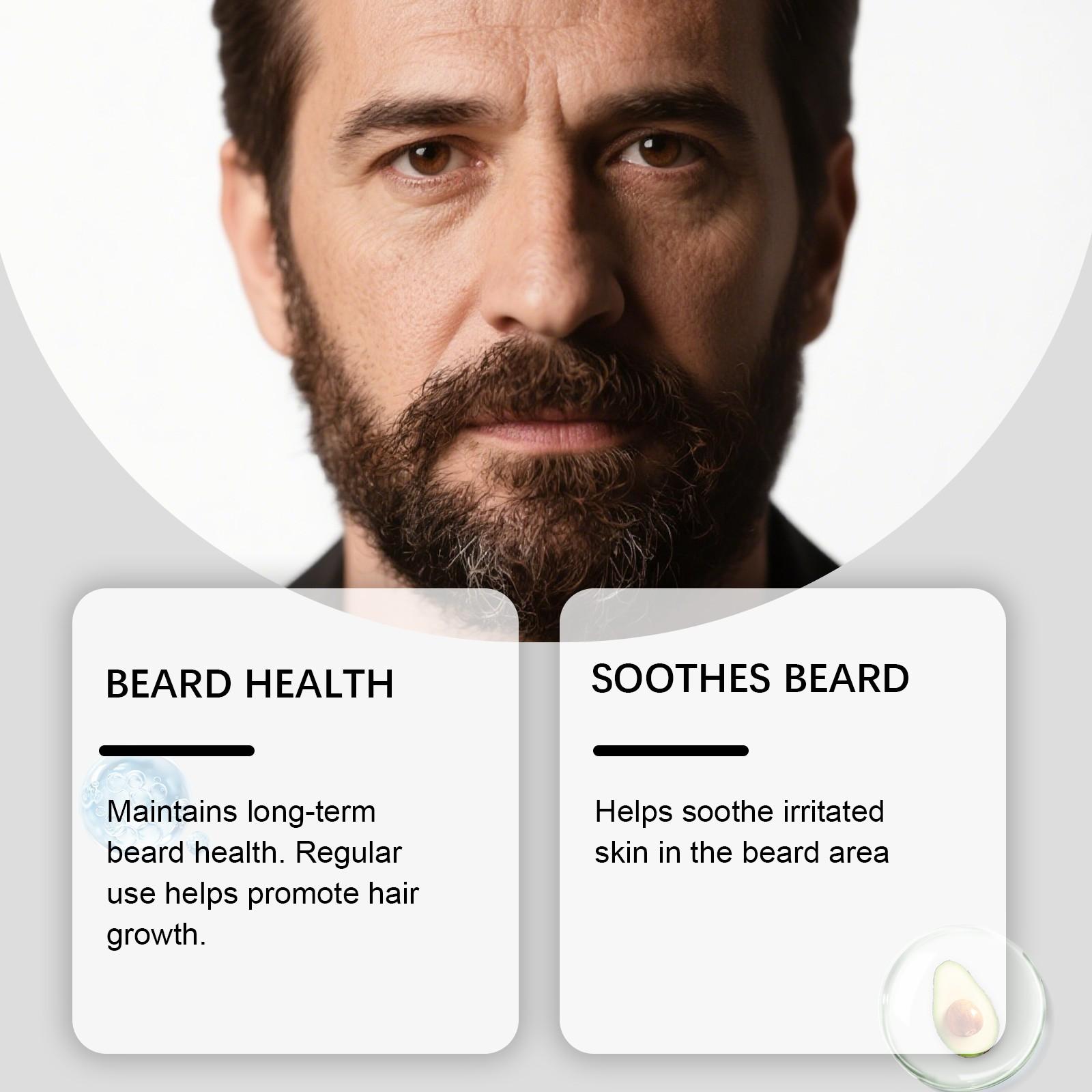 East Moon Men's Beard Care Balm, Refreshing and Moisturizing, Non-Greasy, Easy to Apply, Soft Touch, Gentle Nourishment