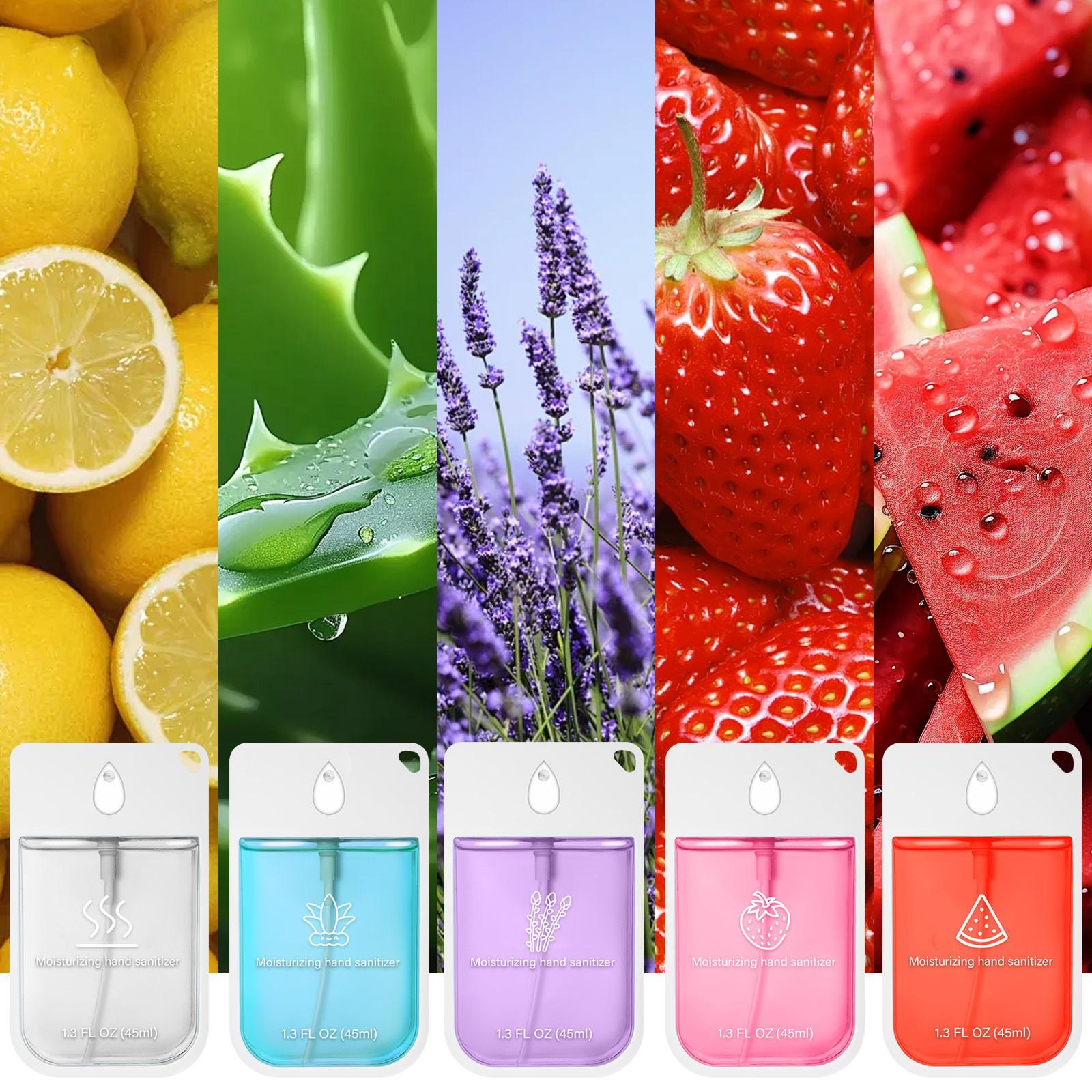 Strawberry-scented hand sanitizer spray, moisturizing strawberry-scented hand spray, travel-sized bottle, portable household hand sanitizer spray, refreshing, deodorizing, germ-killing, Antibacterial, cleaning spray, Personal hygiene