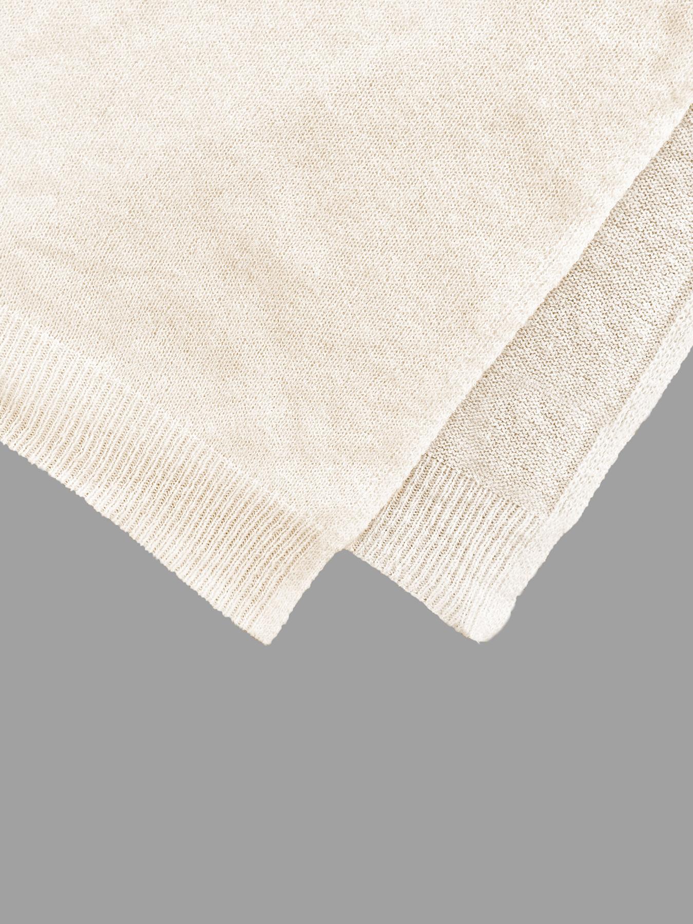 Women's Plain Loose Elegant Fashion Knit Shawl, Fall & Winter Mid-Weight Knit Wrap, Stylish Versatile Accessory for Ladies, Trendy Solid Shawl