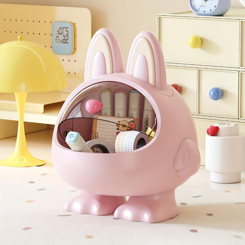 Multifunctional plastic desktop storage box, made of durable plastic material, suitable for storing items in the living room, reception desk and bar counter, can hold jewelry, keys and cosmetics.