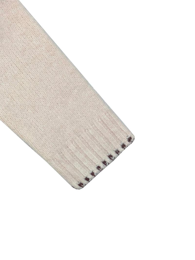 Women's Casual Colorblock Round Neck Drop Shoulder Long Sleeve Short Sweater Knitwear, Elegant Geometric Pattern, Spring & Fall Fashion Women's Casual Colorblock Round Neck Drop Shoulder Long Sleeve Short Sweater Knitwear, Elegant Geometric Pattern, Spring & Fall Fashion