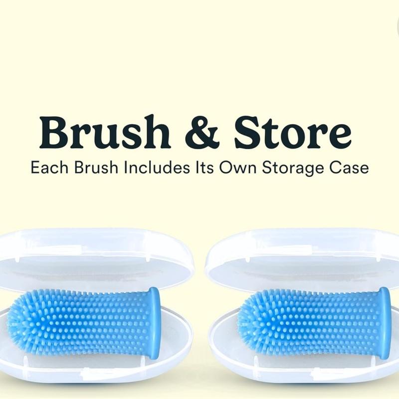 High-Quality New Dog Toothbrush Set, 360° Cat & Dog Brushing Kit, Premium Gel Toothbrushes for Pets, Single Item Pack