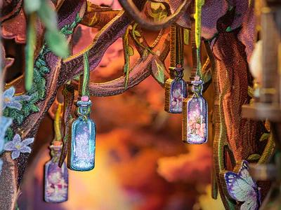 CUTEBEE The Grace of The Forest DIY 3D Book Nook Kit Miniature House Dollhouse with Unicorn Handmade Creative Toy for Teens & Adults Holiday Christmas Gift Bookshelf Insert Decor