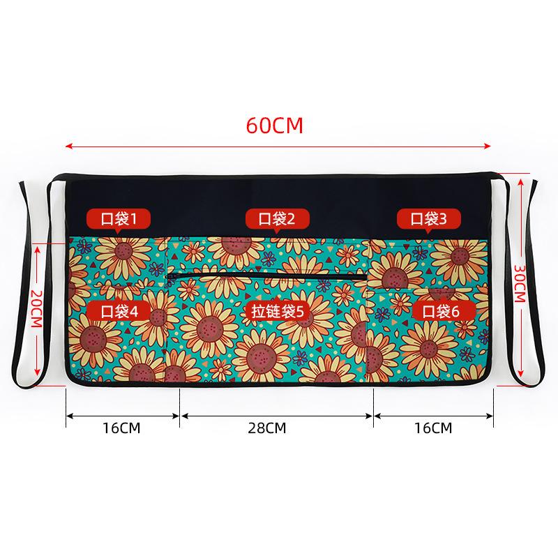 Solid Color Server Apron with Pocket, 1 Count Waiter Half Apron, Work Short Apron for Kitchen & Restaurant & Bar, Baking & Cooking Accessories, Kitchen Cooking Aprons