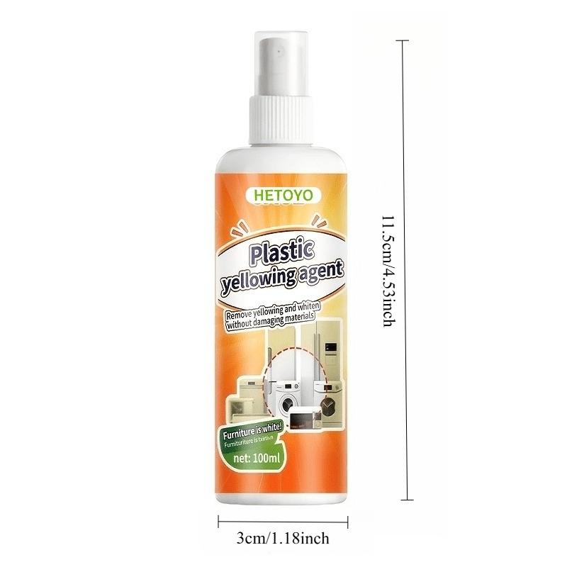 Fast-acting yellowing and oxidation remover - powerful plastic spray. Suitable for car headlights, air conditioning panels, bathroom surfaces, and plastic surfaces. Leaves no paint residue or scratches. Easy-to-use spray nozzle for lasting renewal.