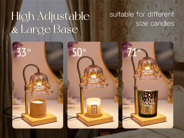 Candle Warmer Lamp, Lily of the Valley Flower Lamp, Height Adjustable with Timer, 2 Bulbs Included, Flameless Fragrance Lamp for Home Bedroom Decor, Ideal Gift for Mom Birthday Mother's Day Candle Warmer Lamp, Lily of the Valley Flower Lamp, Height Adjustable with Timer, 2 Bulbs Included, Flameless Fragrance Lamp for Home Bedroom Decor, Ideal Gift for Mom Birthday Mother's Day