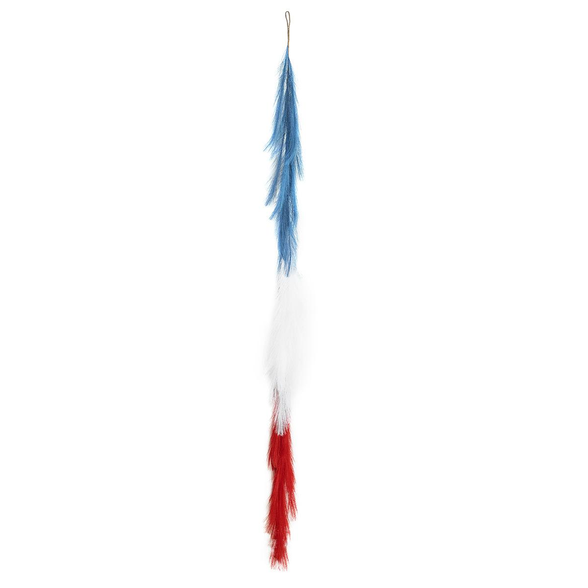 Independence Day red, white and blue imitation reed, bamboo and reed home decoration for outdoor festival backdrop, Pampas grass vines