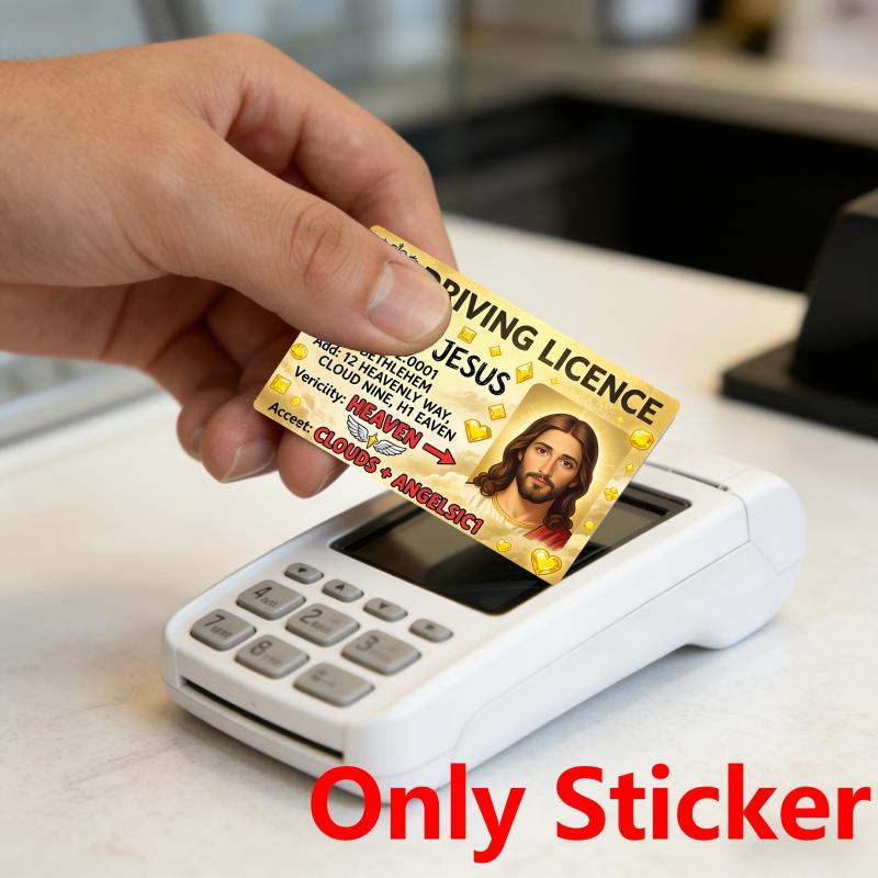 Heavenly Driving License Love as Engine, Clouds as Wheels Credit Card Sticker Used for EBT, Transportation, Keys, Credit Cards, Debit Cards, Card Skins, Protect Bank Cards, No Bubbles, High Quality, Suitable for Small Chip Cards