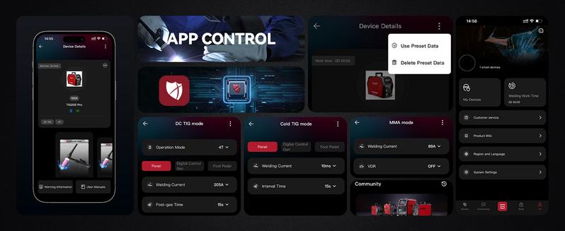 ARCCAPTAIN TIG205 Pro DC TIG Spot Cold Welder Heavy Duty Tool Kit Metal Tool  Best DC TIG Machine for Pipe Welding, Industrial-grade level