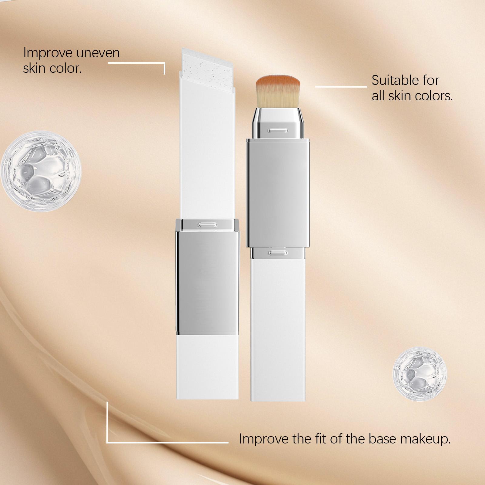 AMZ This Two-In-One Color-Changing Foundation Stick Features A Natural Color, A Light Texture, A Matte Finish, And A Clear And Transparent Finish. It Is Suitable For Daily Makeup Use