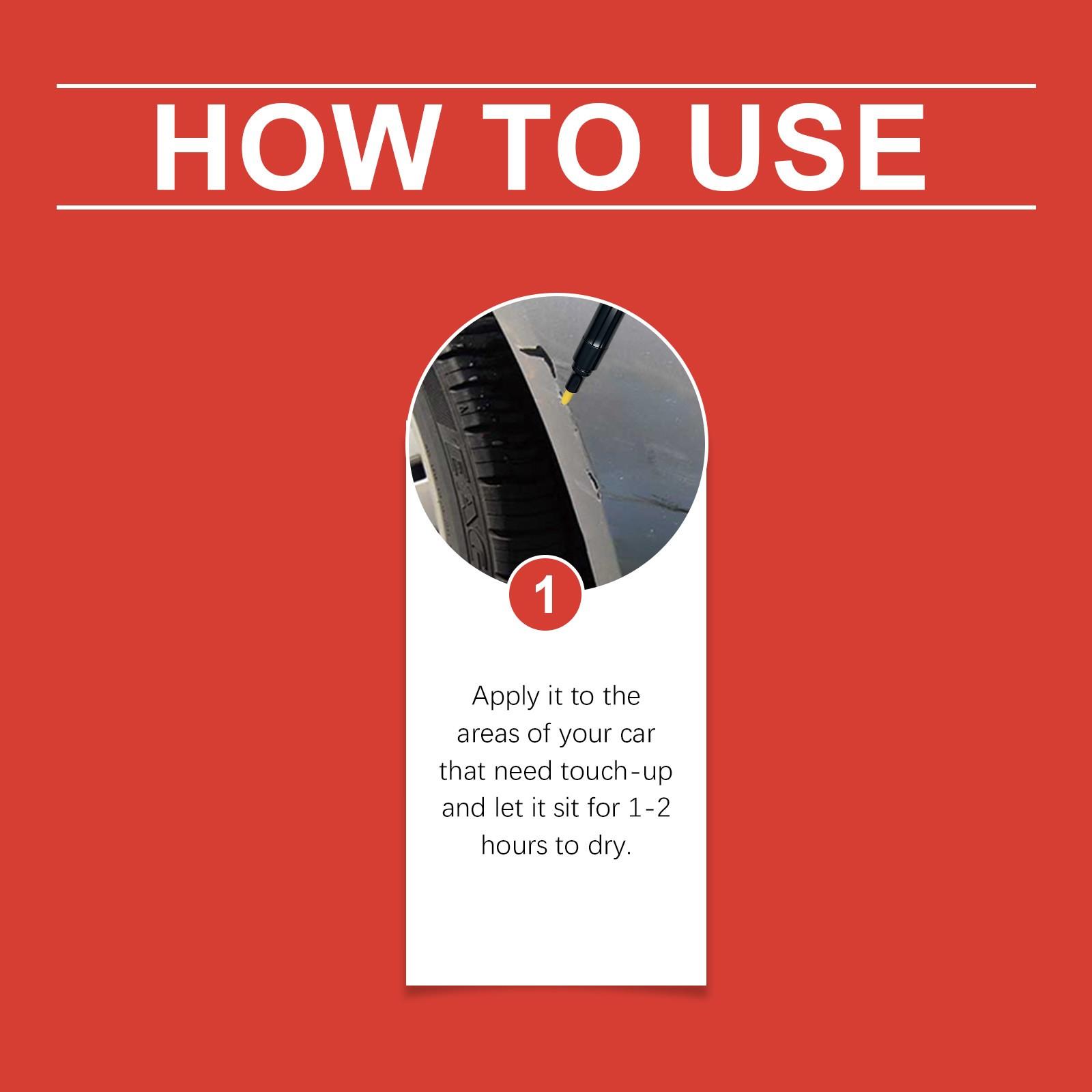 Amazing car scratch repair pen, a professional car repair solution, suitable for any color, can repair scratches, swirl marks, and abrasions. An easy DIY paint repair kit to create a flawless paint finish.