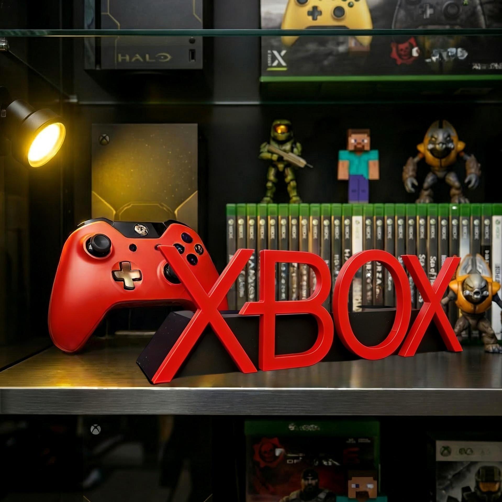 Xbox Series X/s Controller Stand, 3D Letter Design, Multi-Color Gamepad Holder, Desktop Display Mount, Gaming Desk Decor & Accessory