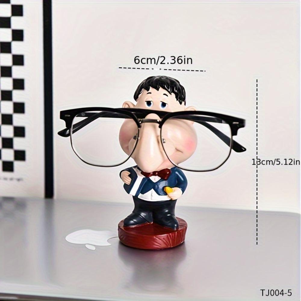 Cute Teacher Eyeglass Frame Base — Featuring vivid expressions and nose bridge design, the stable base is suitable for home, office, and optical shop decoration and display. A perfect humorous and fun gift with a strong sense of art.