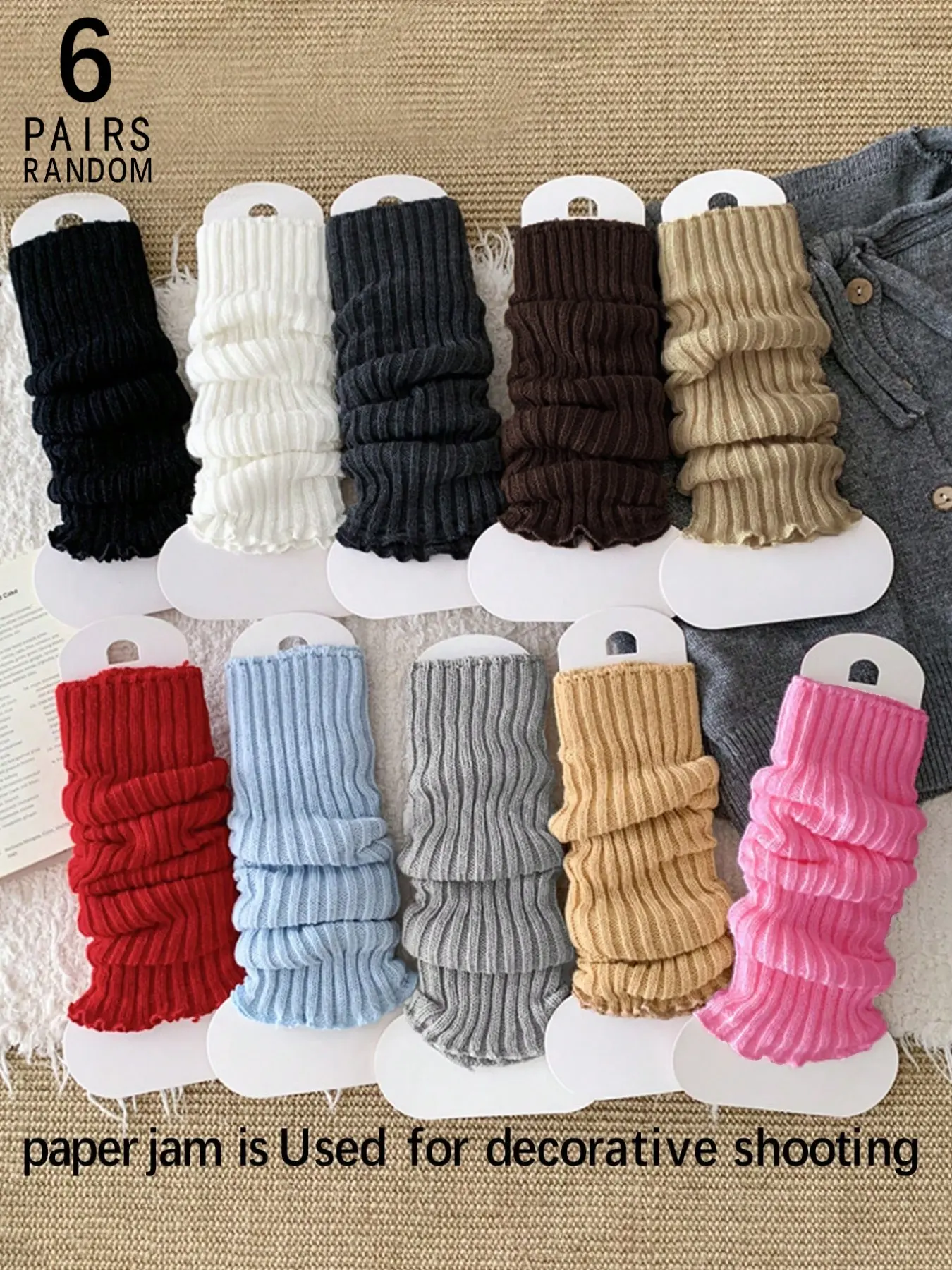 Women's Loose-Fitting Socks, Fashionable Lolita Style, Warm Leggings for All Seasons, Random Colors Available, Jk Uniform Bubble Socks, Casual Stylish Socks