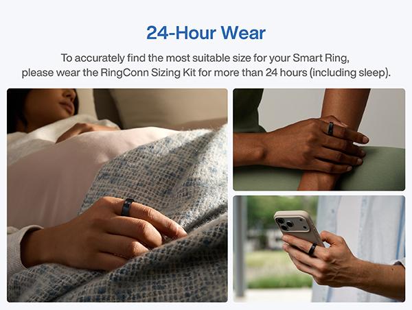 RingConn Gen 3 Sizing Kit - Size First Before You Buy - Choose from 10 Sizes - Sizes 6 to 15 - Find The Perfect Ring Size Smart Ring Size - Only Compatible Smart Ring,back to school,back to school haul