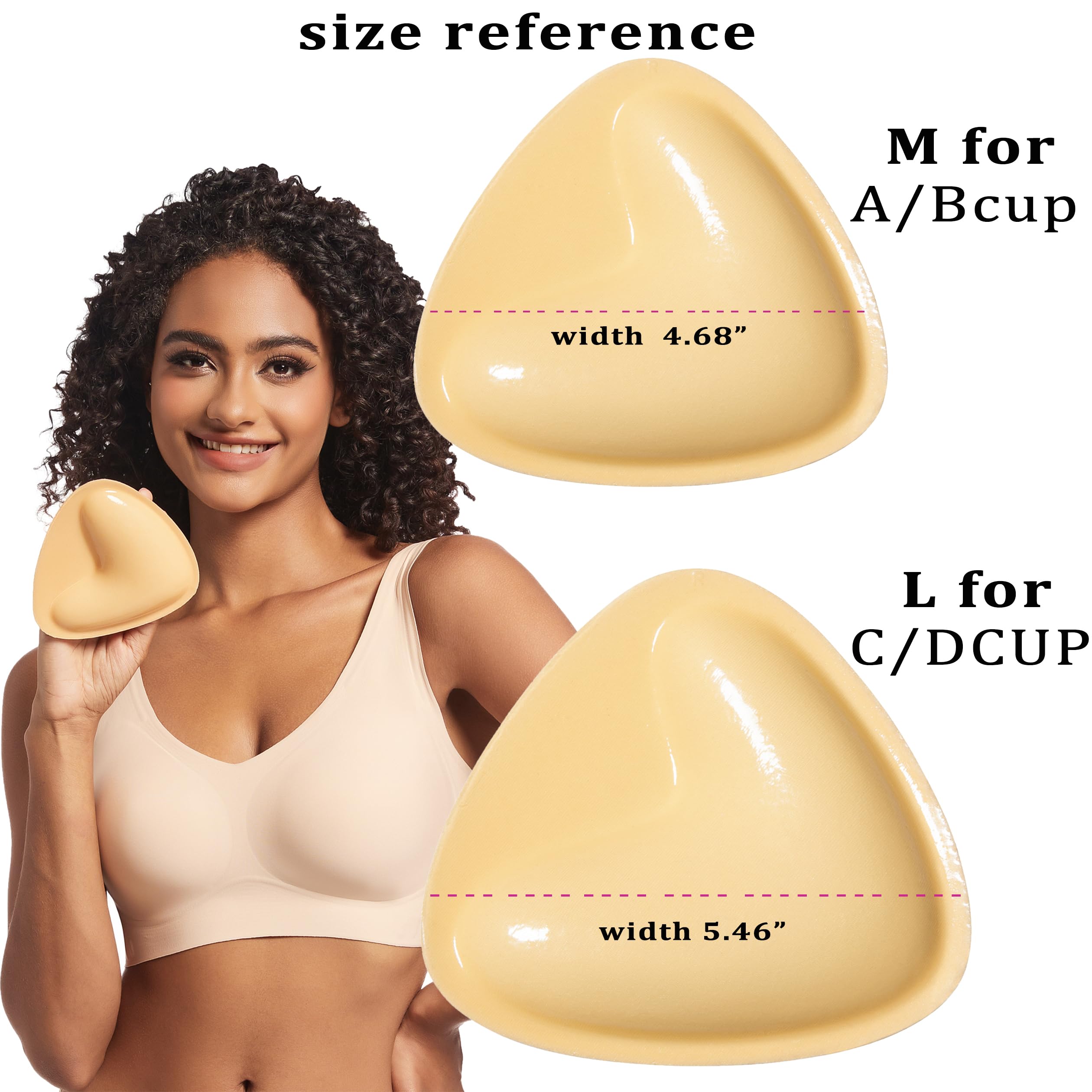 Wireless Bra Strap Design, Sticky Inserts for Instant Lift & Enhancement, Washable Reusable Clothing Enhancer, Hand Wash Only, Accessory, Sticky Bra Pads