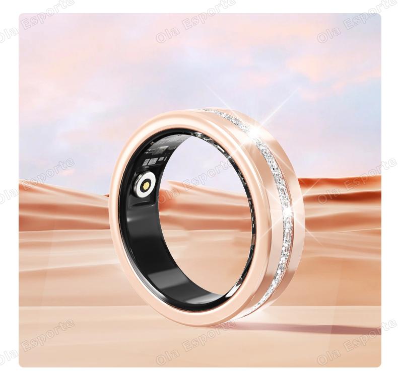 New Smart Ring Lady Heart Rate Sleep Health Monitor Menstrual cycle detection IP68 Waterproof Fashion Sport Rings Women Men