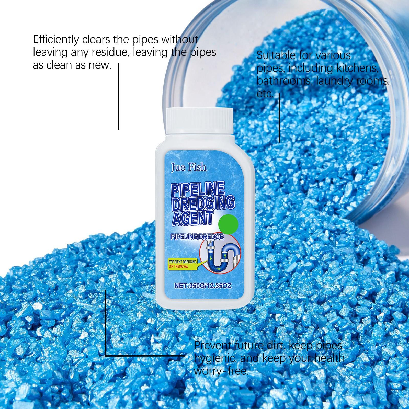 Drain Unblocker Powder (350g/350g*2), Quick Drain Cleaning, Kitchen Toilet Sink Unblocker, Dissolves Clogs, Prevents Blockages, Clog Remover