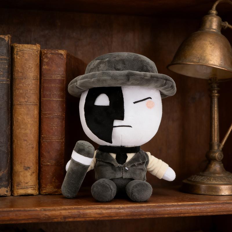 "Die of Death" Artful Detective Roblox Game Character Plush Toy - Fully Stuffed Soft Touch Doll, Ideal for Bedroom/Study/Living Room Decoration, Premium Collectible for Anime Enthusiasts, Soft Cuddly Gift, Perfect Gift for Boyfriends & Kids